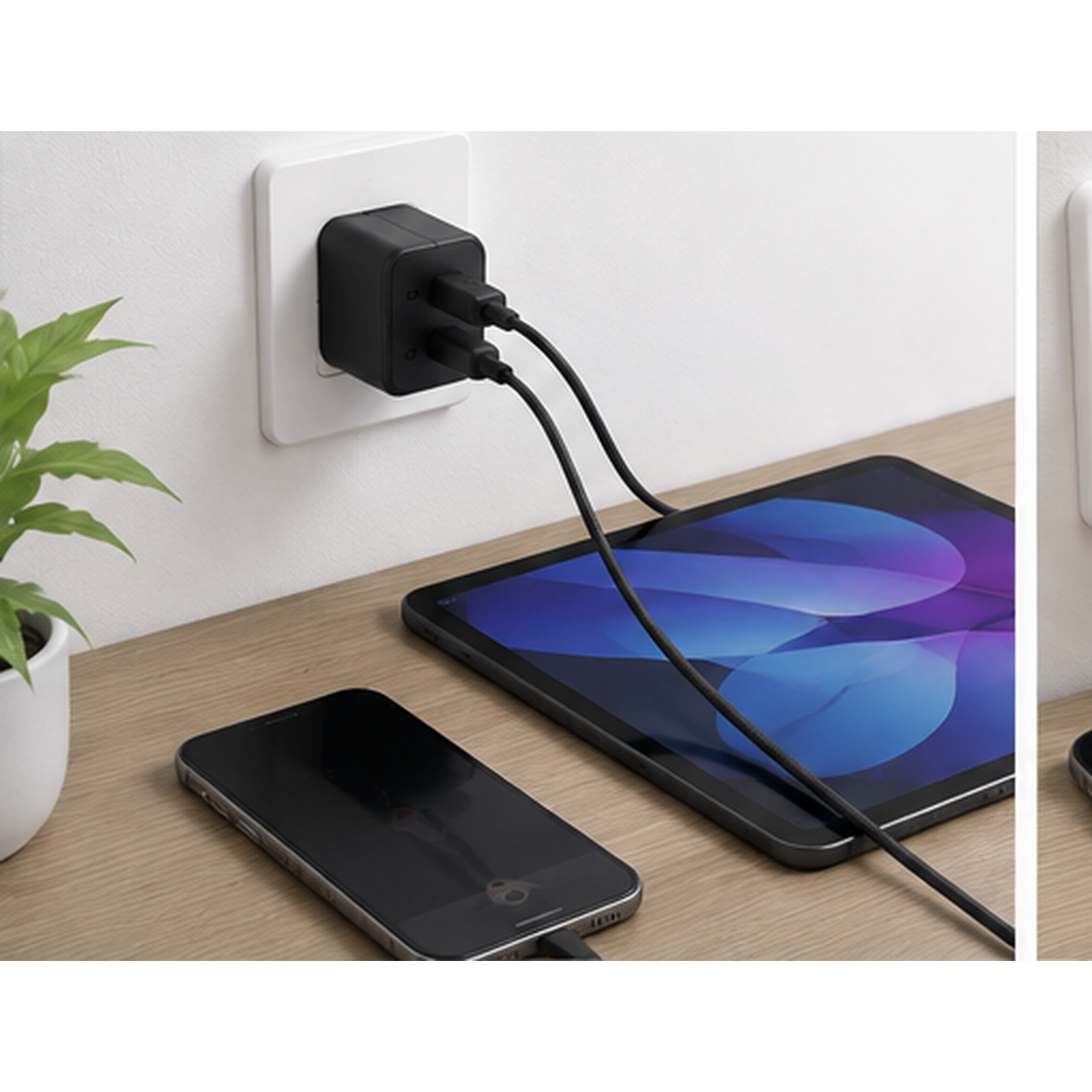 NeuraCharge Duo — Dual USB-C Wall Charger